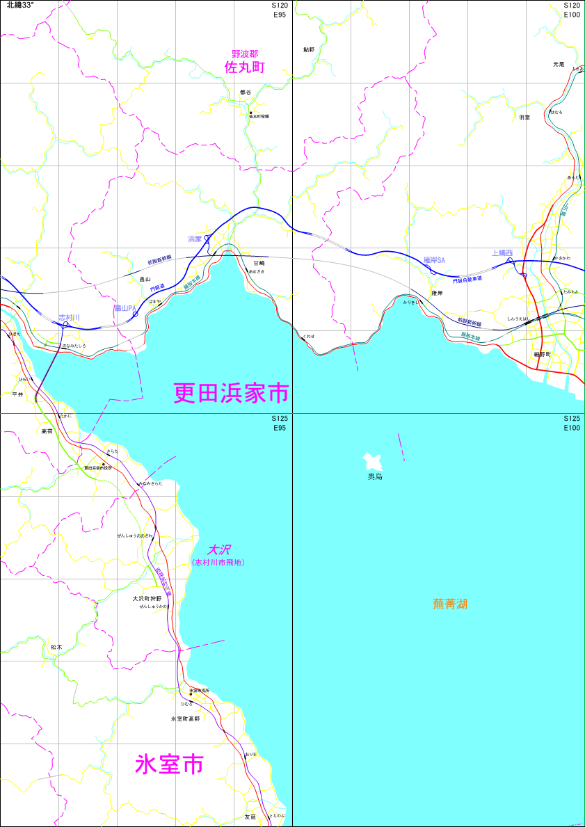 架空地図(図葉名:上橋西)