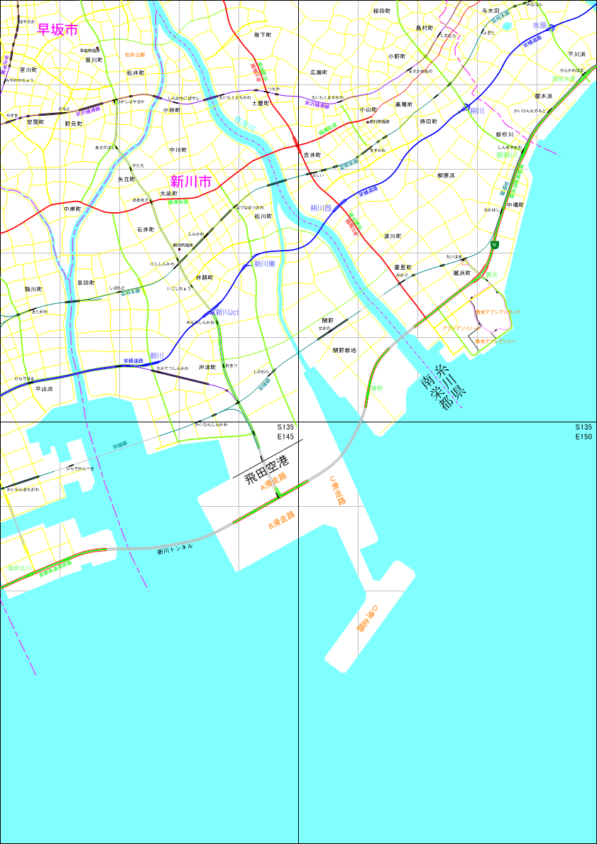 架空地図(図葉名:南栄新川)